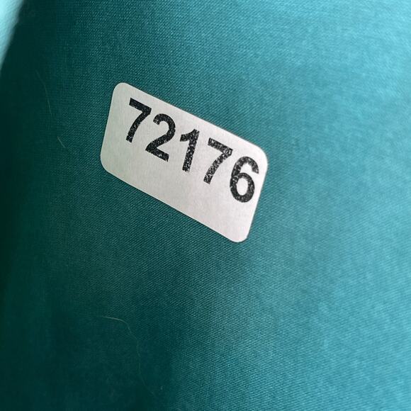 BREAD Top Womens L 3/4 Sleeve Patchwork Lagenlook Tie Dye Asymmetric Green - Picture 16 of 16